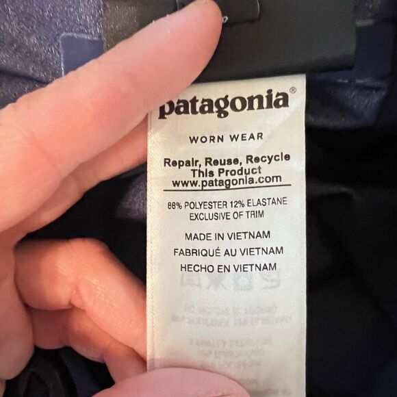 Patagonia H2NО Mens Ski Pants Suspender Blue Sz S Recco Detector 83156 - Picture 8 of 15